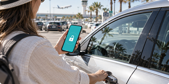 Apertura dell’auto tramite smartphone