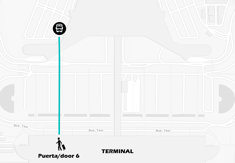Mapa shuttle oficina Wiber rent a car Mallorca